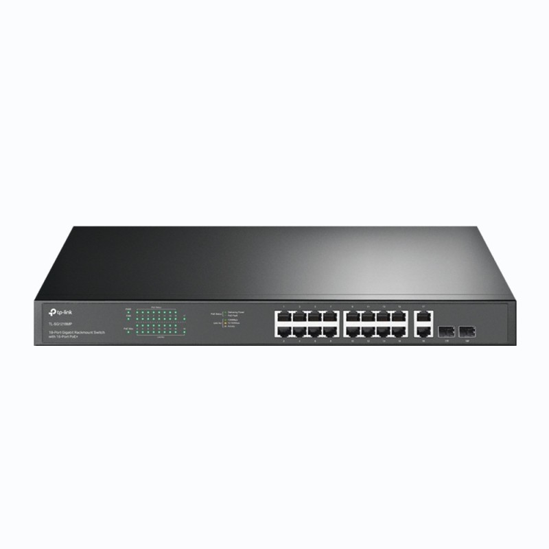 TP-Link TL-SG1218MP Netzwerk-Switch Unmanaged Gigabit Ethernet (10 100 1000) Power over Ethernet (PoE) 1U Schwarz