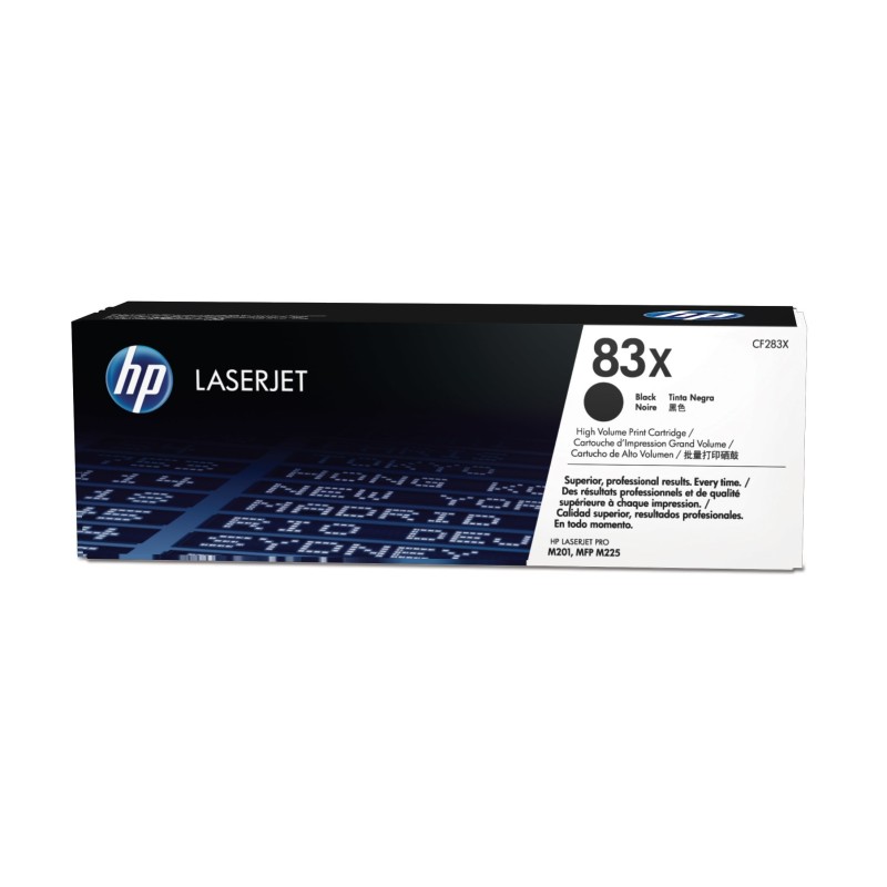 HP 83X Schwarz Original LaserJet Tonerkartusche mit hoher Reichweite