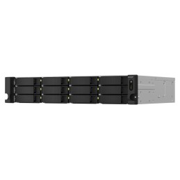 QNAP TS-1264U-RP NAS Rack (2U) Ethernet LAN Aluminum, Black