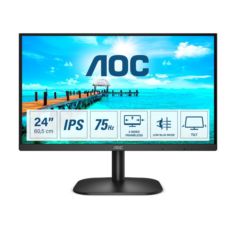 AOC B2 24B2XDA LED display 60,5 cm (23.8") 1920 x 1080 Pixel Full HD Schwarz