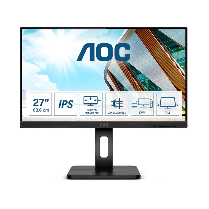 AOC P2 27P2C LED display 27" 1920 x 1080 pixels Full HD Black