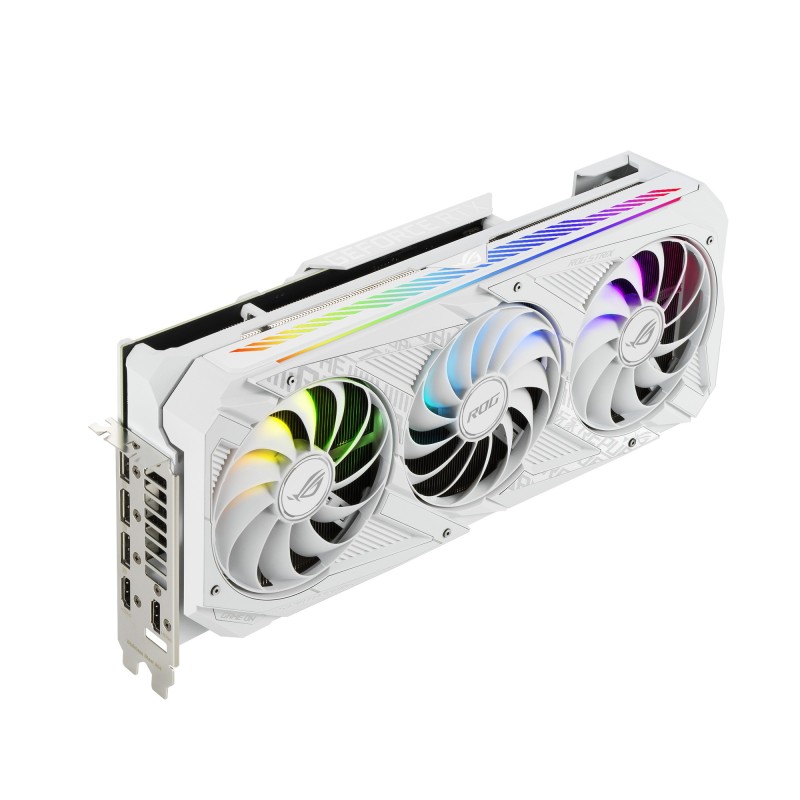 ASUS ROG -STRIX-RTX3080-O10G-WHITE-V2 NVIDIA GeForce RTX 3080 10 Go GDDR6X