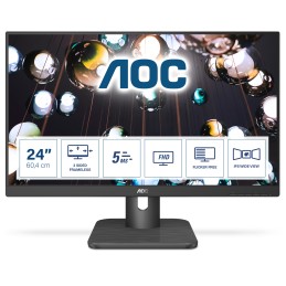AOC E1 24E1Q computer monitor 23.8" 1920 x 1080 pixels Full HD LED Black