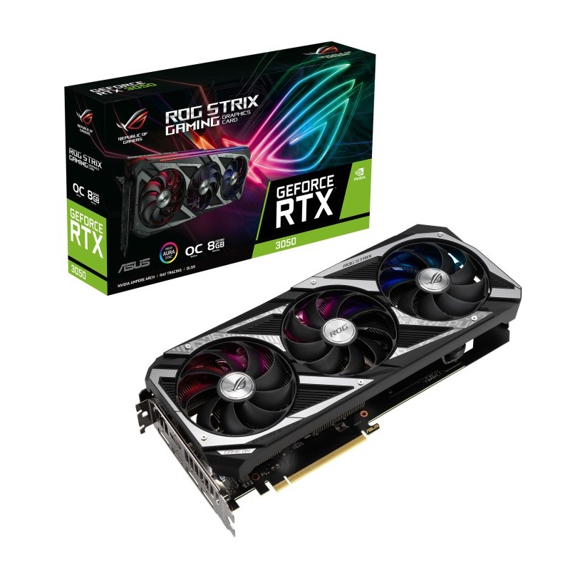 ASUS ROG GeForce RTX 3050 OC Edition 8GB NVIDIA 8 Go GDDR6
