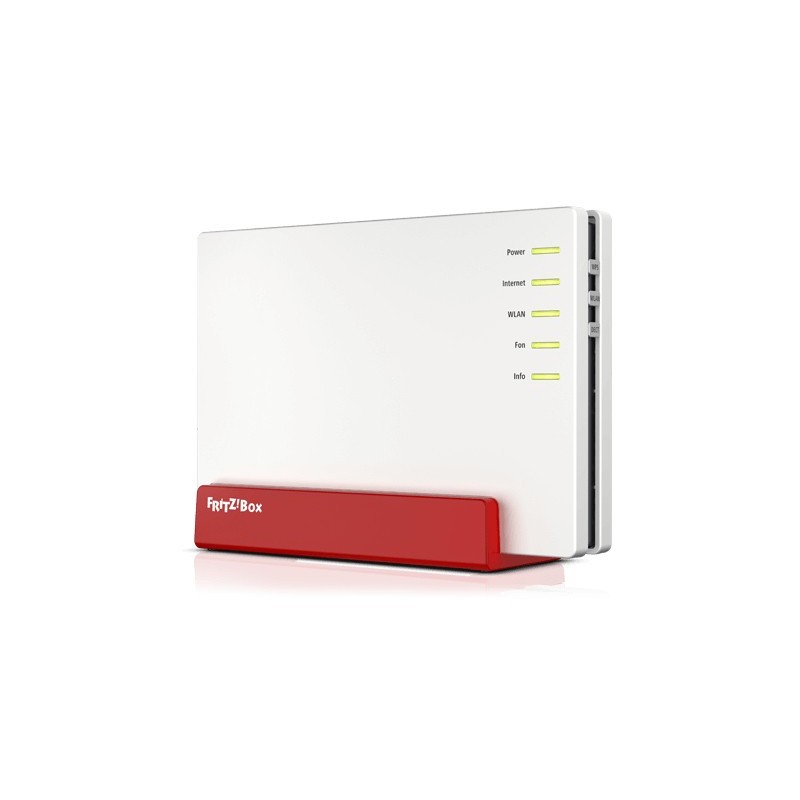 FRITZ!Box FRITZ! BOX 7583 VDSL routeur sans fil Gigabit Ethernet Bi-bande (2,4 GHz   5 GHz) Rouge, Blanc