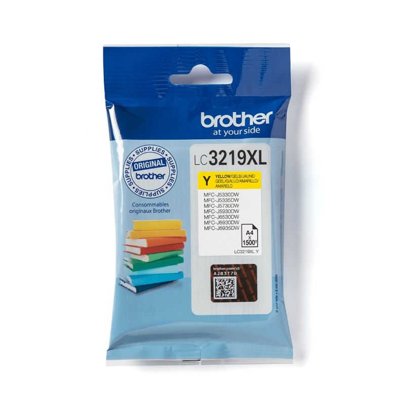 Brother LC3219XLY cartucho de tinta 1 pieza(s) Original Amarillo