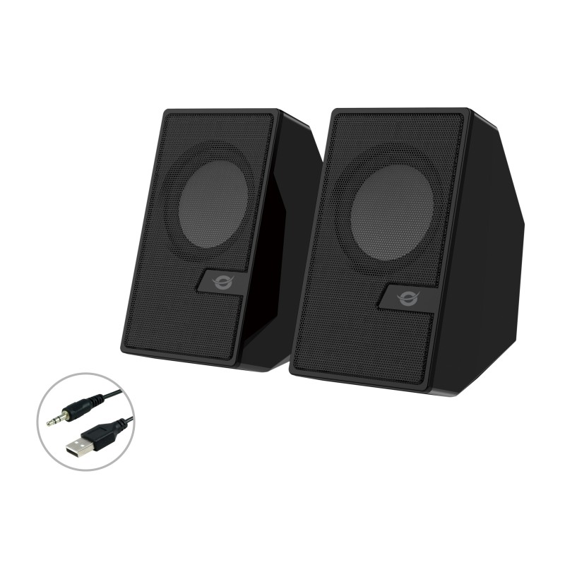 Conceptronic BJORN02B loudspeaker 2-way Black Wired & Wireless 6 W