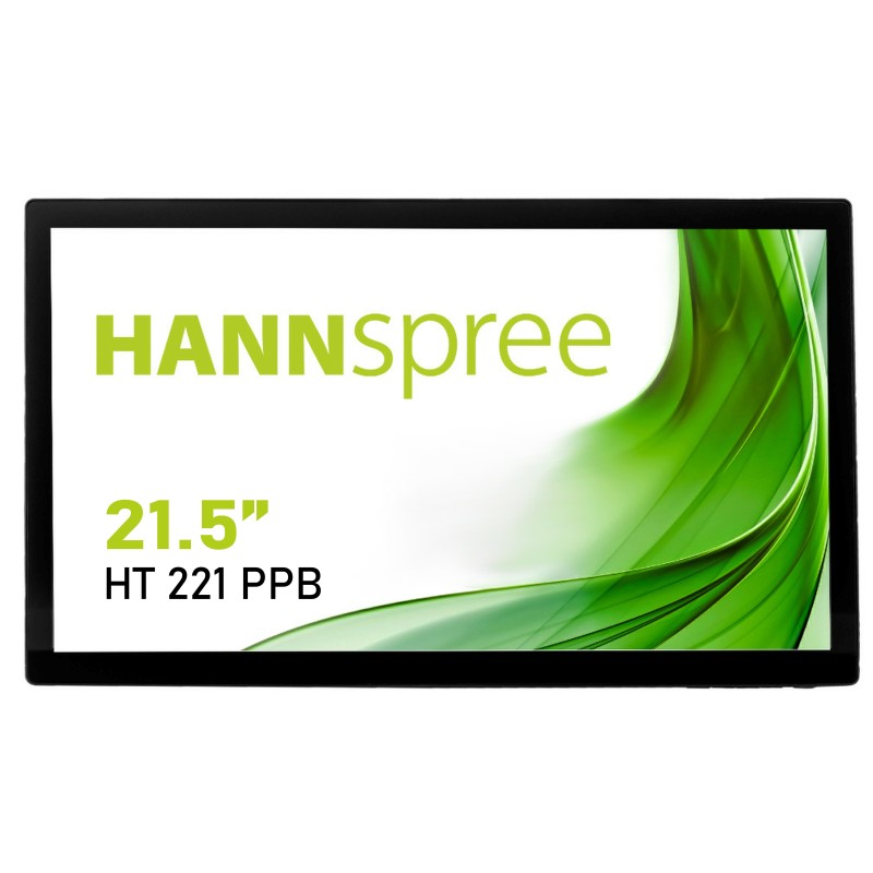 Hannspree HT 221 PPB Monitor PC 54,6 cm (21.5") 1920 x 1080 Pixel Full HD LED Touch screen Nero