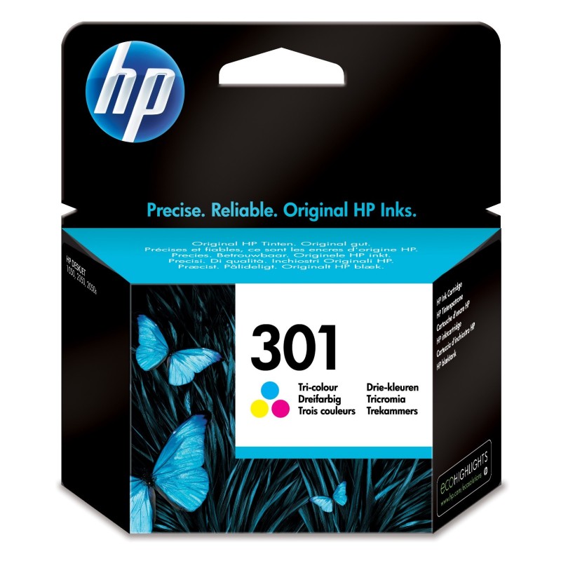 HP 301 cartouche d'encre trois couleurs authentique