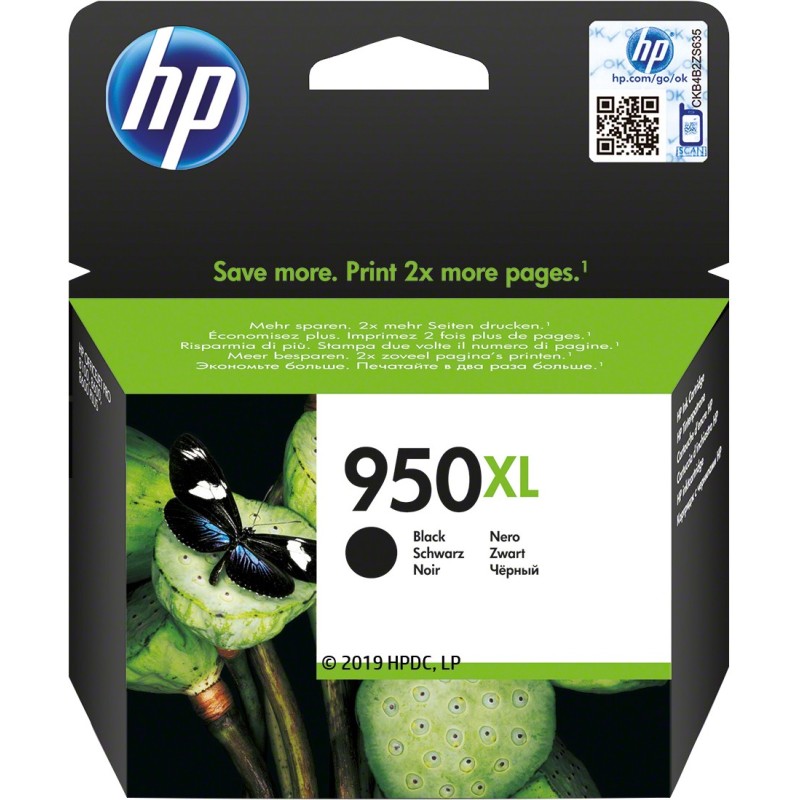 HP Cartucho de tinta original 950XL de alta capacidad negro