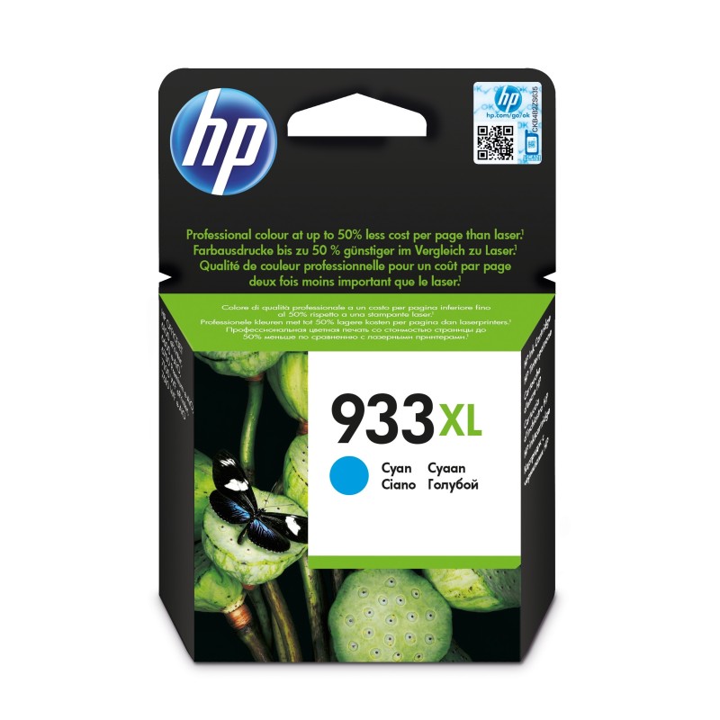 HP 933XL cartouche d'encre cyan grande capacité authentique