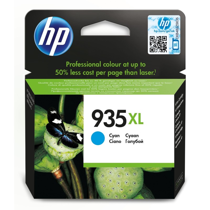 HP 935XL Cyan Original Druckerpatrone mit hoher Reichweite