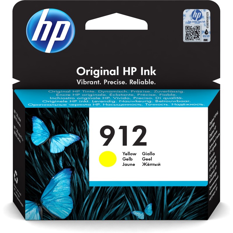 HP 912 Cartouche d'encre jaune authentique