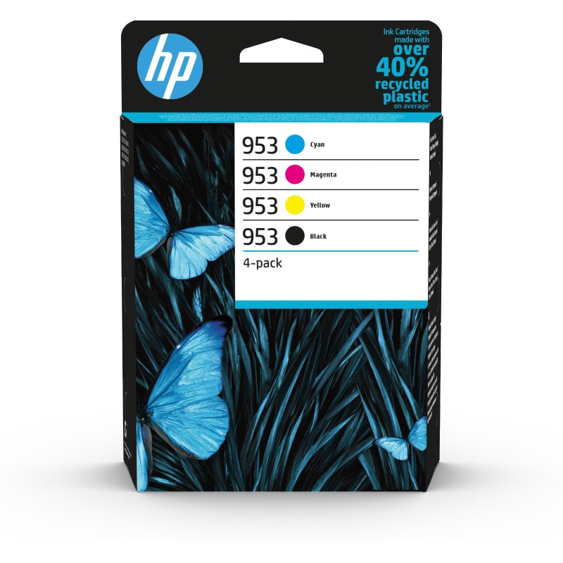 HP 953 4er-Pack Original-Druckerpatronen Schwarz Cyan Magenta Gelb