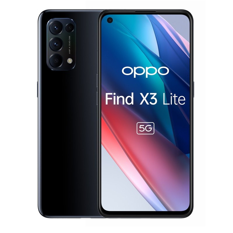 OPPO Find X3 Lite 6.43" Dual SIM ColorOS 11.1 5G USB Type-C 8 GB 128 GB 4300 mAh Black