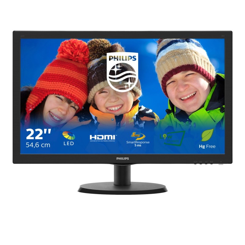 Philips V Line 223V5LHSB2 00 LED display 21.5" 1920 x 1080 pixels Full HD Black