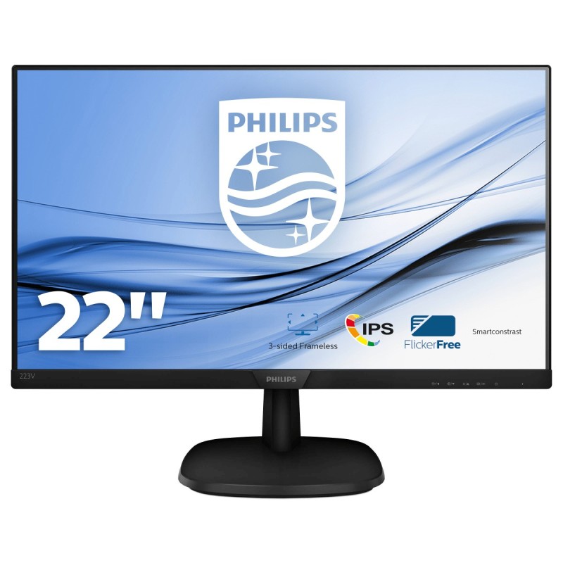 Philips V Line Full-HD-LCD-Monitor 223V7QDSB 00