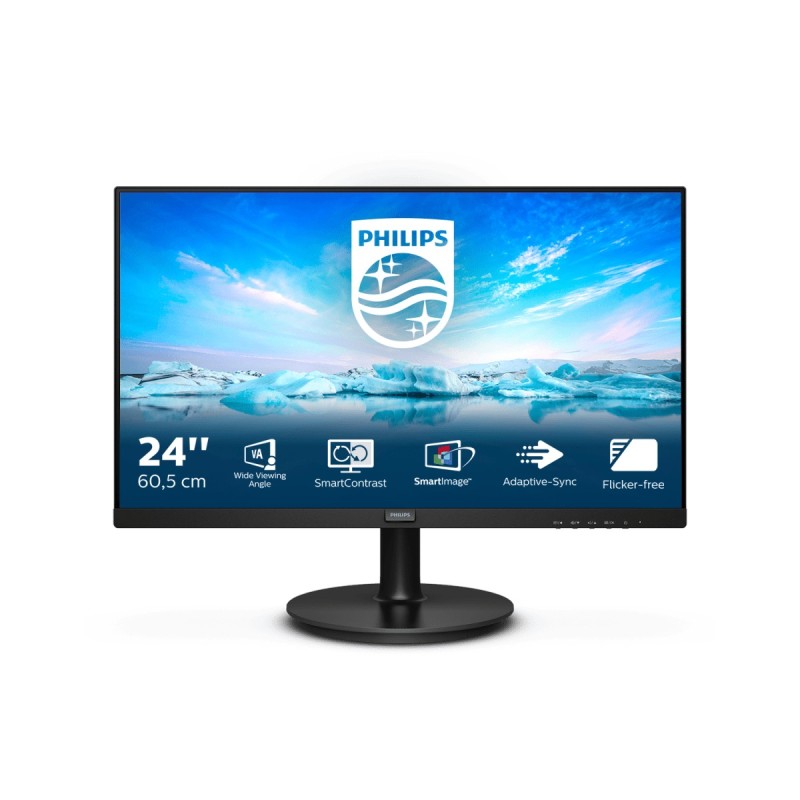 Philips V Line 242V8LA 00 LED display 60,5 cm (23.8") 1920 x 1080 Pixel Full HD Schwarz