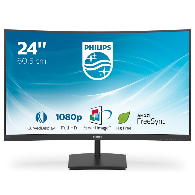 Philips E Line 241E1SC 00 LED display 23.6" 1920 x 1080 pixels Full HD Black