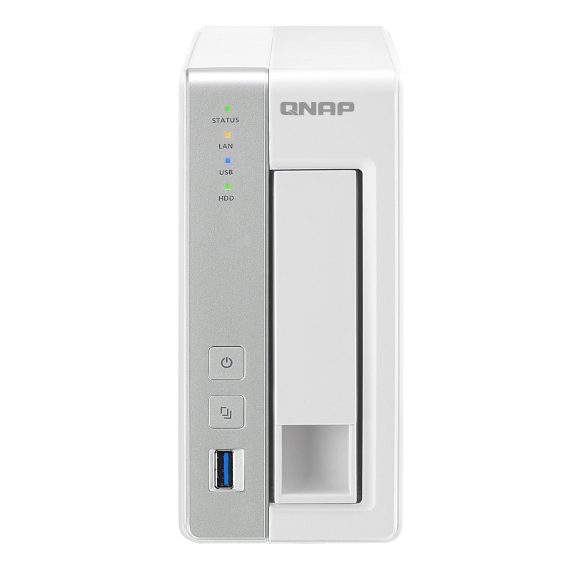 QNAP TS-131P NAS & Speicherserver Tower Eingebauter Ethernet-Anschluss Grau, Weiß AL212