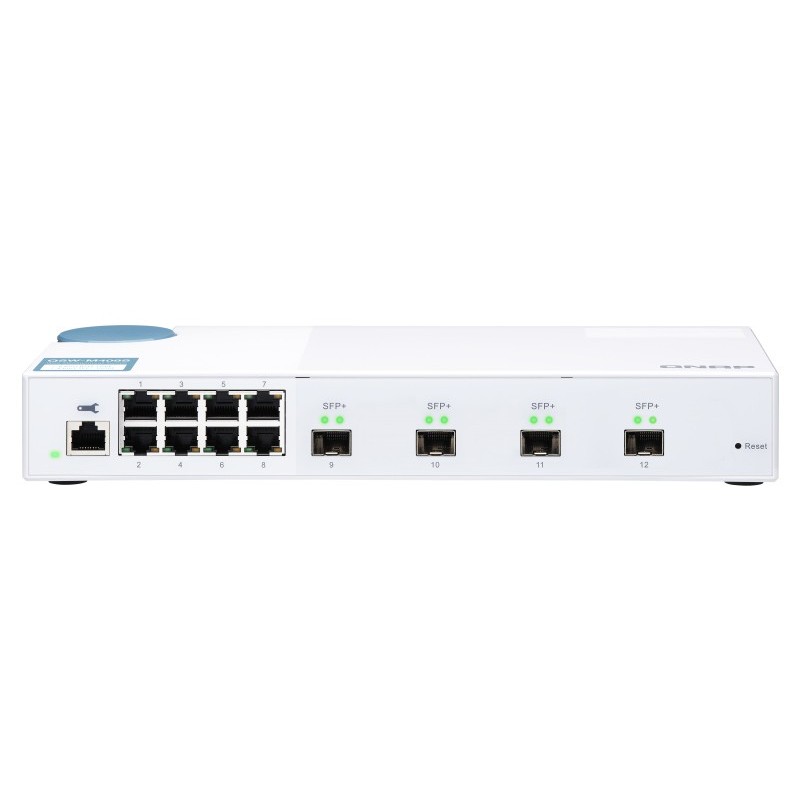 QNAP QSW-M408S commutateur réseau Géré L2 Gigabit Ethernet (10 100 1000) Blanc