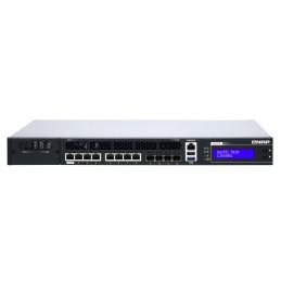 QNAP QUCPE-7010-D2146NT-32G servidor de almacenamiento NAS Mini (1U) Ethernet Negro, Plata D-2146NT