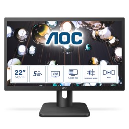 AOC E1 22E1Q computer monitor 21.5" 1920 x 1080 pixels Full HD LED Black