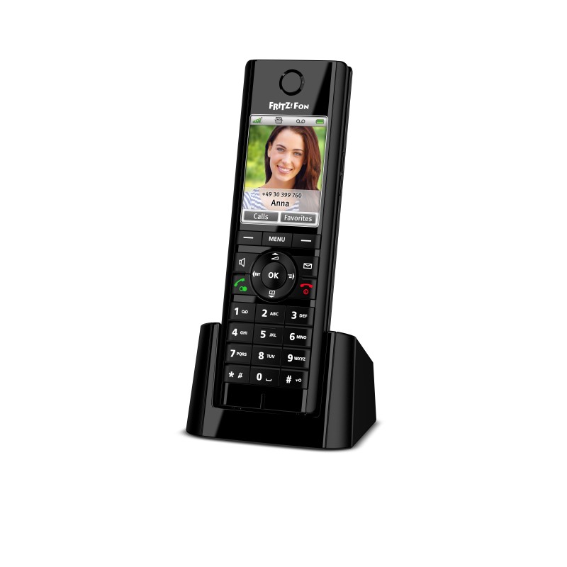 FRITZ!Fon C5 International DECT-Telefon Anrufer-Identifikation Schwarz