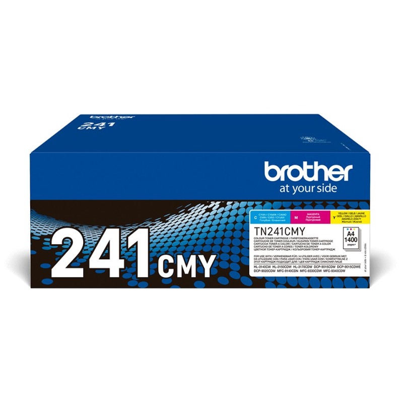 Brother TN-241CMY Cartouche de toner 3 pièce(s) Original Cyan, Magenta, Jaune