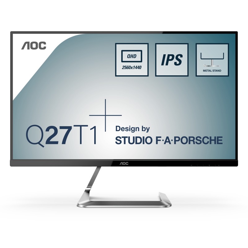 AOC Q27T1 computer monitor 27" 2560 x 1440 pixels Quad HD LED Black