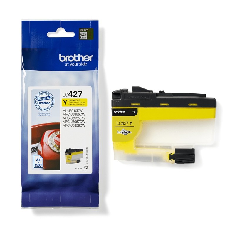 Brother LC427Y cartucho de tinta 1 pieza(s) Original Amarillo