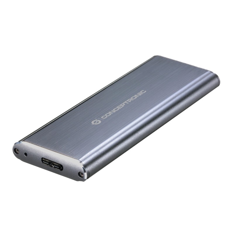 Conceptronic DDE03G Speicherlaufwerksgehäuse SSD-Gehäuse Grau M.2