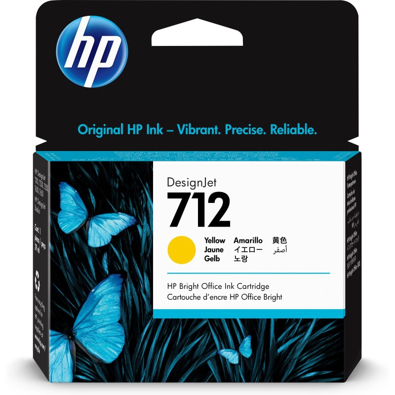 HP 712 Gelb DesignJet Druckerpatrone, 29 ml