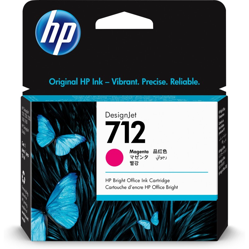 HP 712 Magenta DesignJet Druckerpatrone, 29 ml