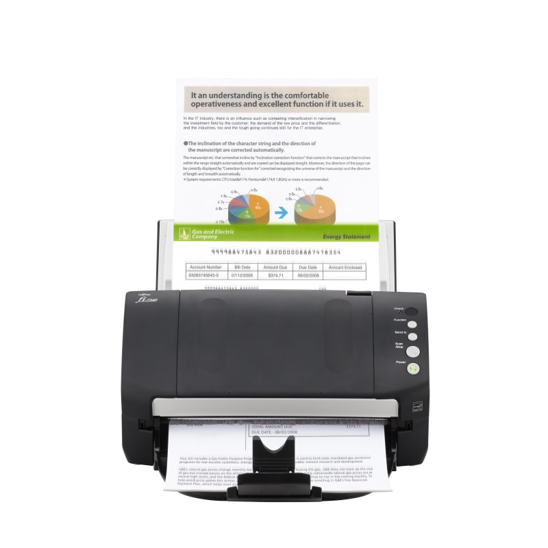 Fujitsu fi-7140 ADF-Scanner 600 x 600 DPI A4 Schwarz, Weiß