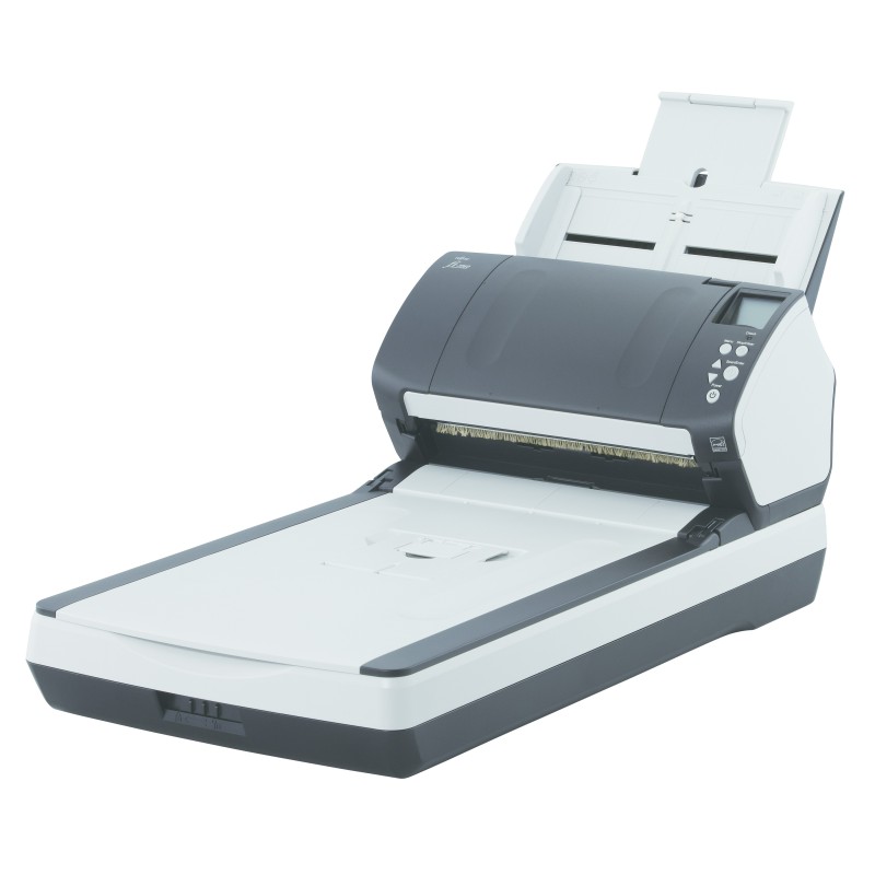 Fujitsu fi-7260 Escáner de superficie plana y alimentador automático de documentos (ADF) 600 x 600 DPI A4 Negro, Blanco
