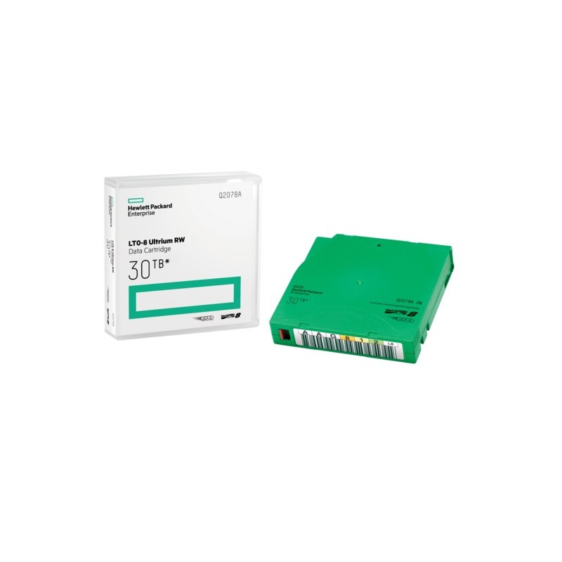 HP LTO-8 Ultrium 30TB RW Data Cartridge Leeres Datenband 12 TB 1,27 cm