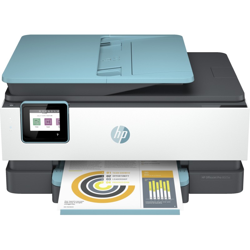 HP OfficeJet Pro Stampante multifunzione HP 8025e, Colore, Stampante per Casa, Stampa, copia, scansione, fax, HP+, idoneo per