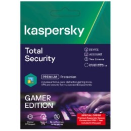 Kaspersky Total Security 2019 Sécurité antivirus Complète Italien 1 licence(s) 1 année(s)
