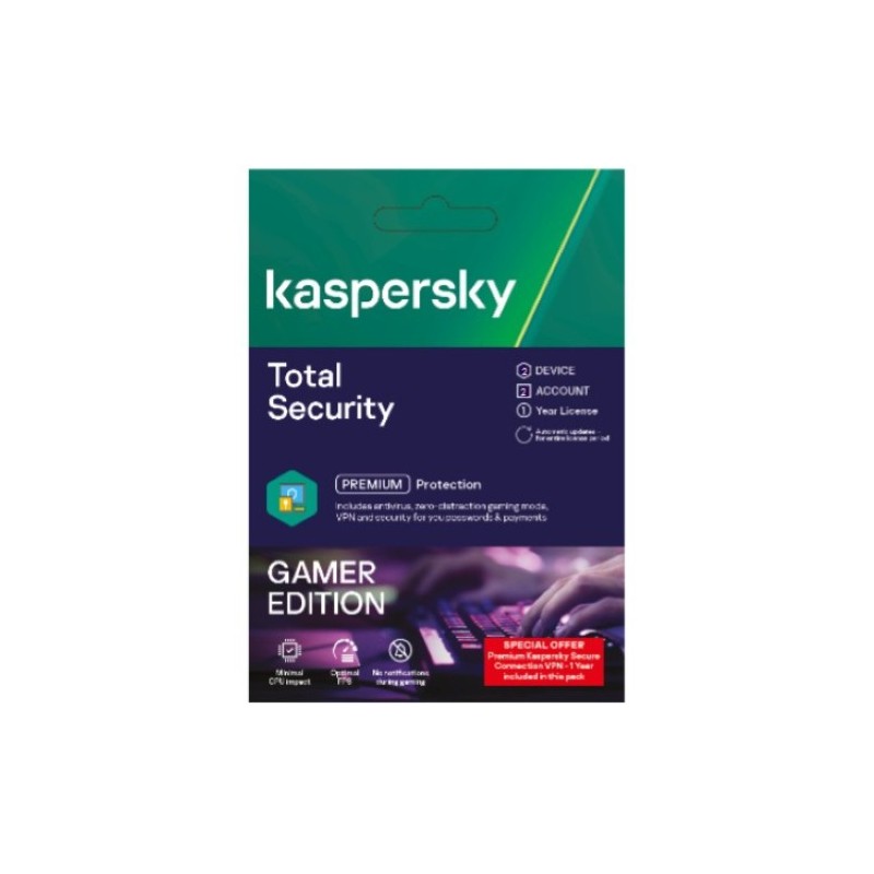 Kaspersky Total Security 2019 Antivirus security Full Italian 1 license(s) 1 year(s)