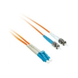 C2G 3m LC ST Plenum-Rated Duplex 50 125 Multimode Fiber Patch Cable Glasfaserkabel Orange