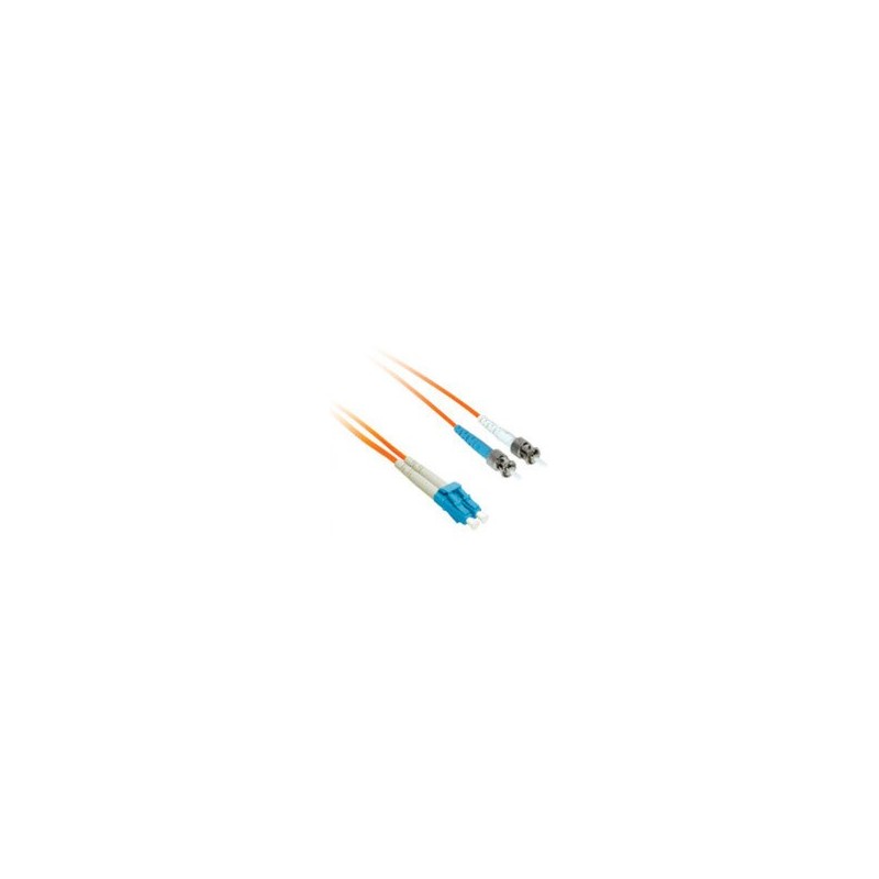 C2G 3m LC ST Plenum-Rated Duplex 50 125 Multimode Fiber Patch Cable cable de fibra optica Naranja