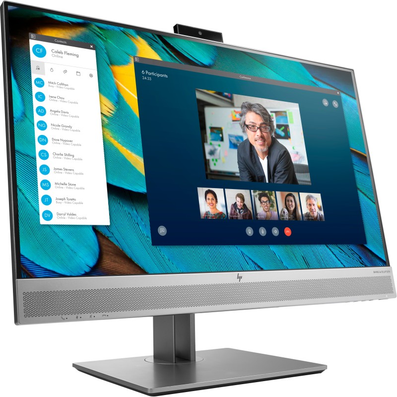 HP EliteDisplay E243m computer monitor 60.5 cm (23.8") 1920 x 1080 pixels Full HD LED Black, Silver