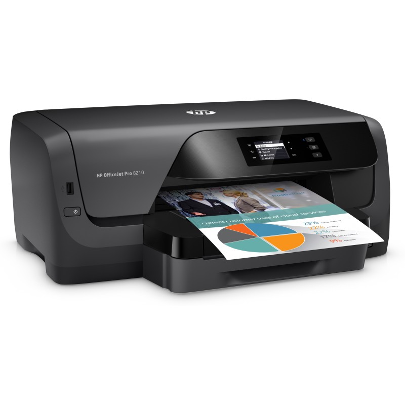 HP OfficeJet Pro Stampante 8210, Color, Stampante per Home, Stampa, Stampa fronte retro