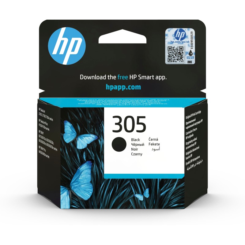 HP Cartouche d’encre noire 305 authentique