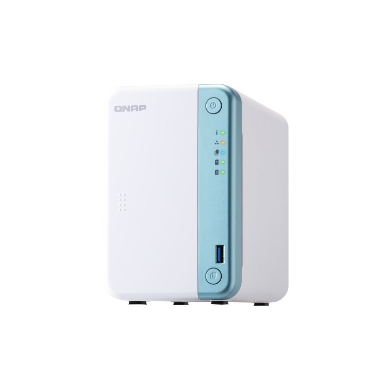 QNAP TS-251D NAS Tower Eingebauter Ethernet-Anschluss Weiß J4005