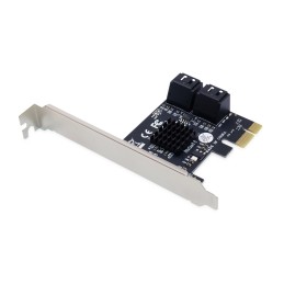 Conceptronic EMRICK 4-Port-SATA-PCIe-Adapter mit SATA-Kabel